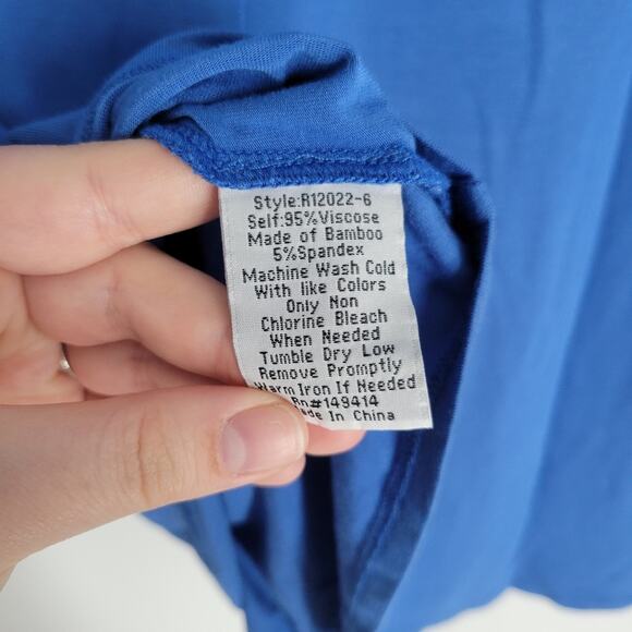 Johnny Was Blue Storm Favorite Short Sleeve Crewneck Tee Shirt XS - Picture 8 of 8